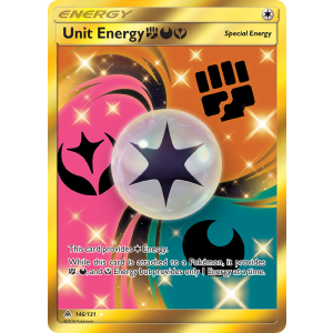 Rare Secret Unit Energy FightingDarknessFairy 146/131 Pokemon TCG Sun & Moon Forbidden Light