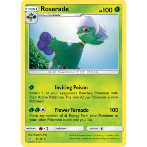 Roserade 5/156 Pokemon TCG Sun & Moon Ultra Prism