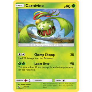 Carnivine 12/156 Pokemon TCG Sun & Moon Ultra Prism