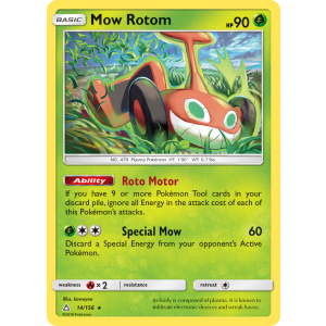 Mow Rotom 14/156 Pokemon TCG Sun & Moon Ultra Prism