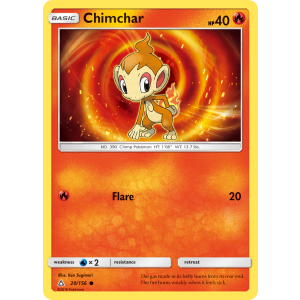 Chimchar 20/156 Pokemon TCG Sun & Moon Ultra Prism