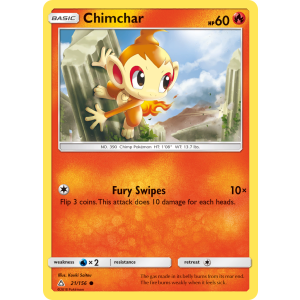 Chimchar 21/156 Pokemon TCG Sun & Moon Ultra Prism