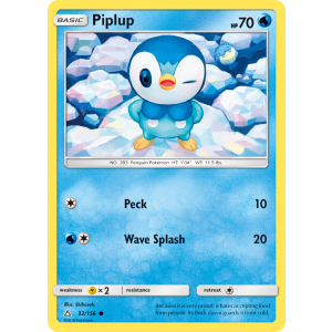 Piplup 32/156 Pokemon TCG Sun & Moon Ultra Prism