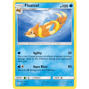 Floatzel 36/156 Pokemon TCG Sun & Moon Ultra Prism