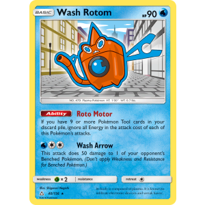 Wash Rotom 40/156 Pokemon TCG Sun & Moon Ultra Prism