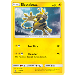 Electabuzz 43/156 Pokemon TCG Sun & Moon Ultra Prism