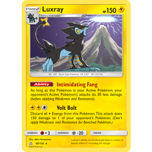 Rare Holo Luxray 48/156 Pokemon TCG Sun & Moon Ultra Prism