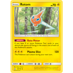 Rotom 50/156 Pokemon TCG Sun & Moon Ultra Prism