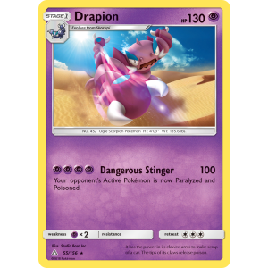 Drapion 55/156 Pokemon TCG Sun & Moon Ultra Prism