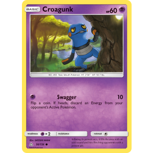 Croagunk 56/156 Pokemon TCG Sun & Moon Ultra Prism