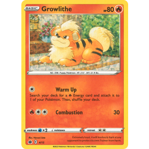  Growlithe 4/15 Pokemon TCG Other McDonald's Collection 2022