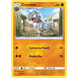 Cranidos 64/156 Pokemon TCG Sun & Moon Ultra Prism