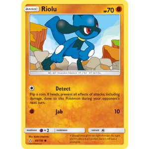 Riolu 66/156 Pokemon TCG Sun & Moon Ultra Prism