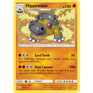 Hippowdon 69/156 Pokemon TCG Sun & Moon Ultra Prism