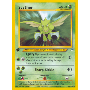 Scyther 55/105 Pokemon TCG Neo Neo Destiny