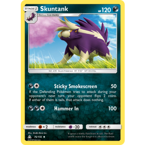 Skuntank 76/156 Pokemon TCG Sun & Moon Ultra Prism