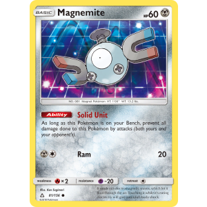 Magnemite 81/156 Pokemon TCG Sun & Moon Ultra Prism