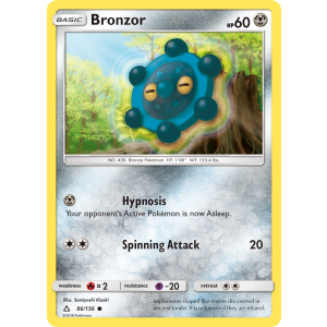 Bronzor 86/156 Pokemon TCG Sun & Moon Ultra Prism