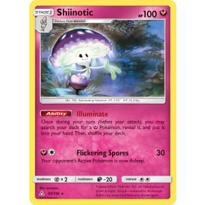 Shiinotic 93/156 Pokemon TCG Sun & Moon Ultra Prism