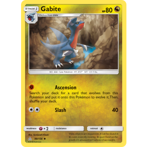 Gabite 98/156 Pokemon TCG Sun & Moon Ultra Prism