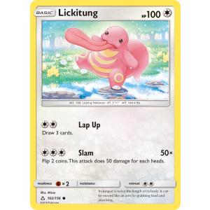 Lickitung 102/156 Pokemon TCG Sun & Moon Ultra Prism