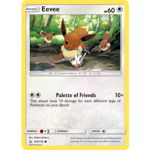 Eevee 105/156 Pokemon TCG Sun & Moon Ultra Prism