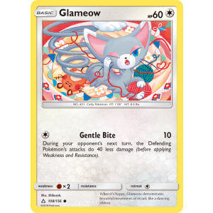 Glameow 108/156 Pokemon TCG Sun & Moon Ultra Prism