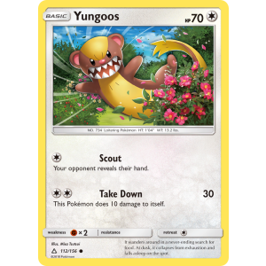 Yungoos 112/156 Pokemon TCG Sun & Moon Ultra Prism