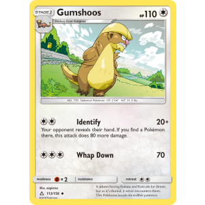 Gumshoos 113/156 Pokemon TCG Sun & Moon Ultra Prism