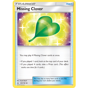 Missing Clover 129/156 Pokemon TCG Sun & Moon Ultra Prism