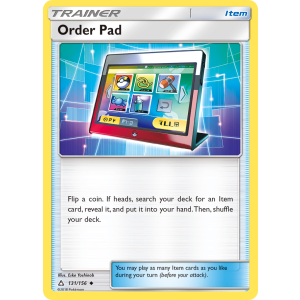 Order Pad 131/156 Pokemon TCG Sun & Moon Ultra Prism