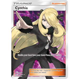 Rare Ultra Cynthia 148/156 Pokemon TCG Sun & Moon Ultra Prism