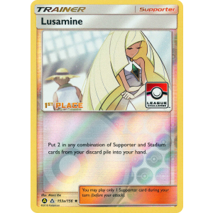 Rare Ultra Lusamine 153a/156 Pokemon TCG Sun & Moon Ultra Prism