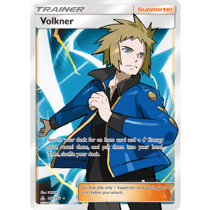 Rare Ultra Volkner 156/156 Pokemon TCG Sun & Moon Ultra Prism