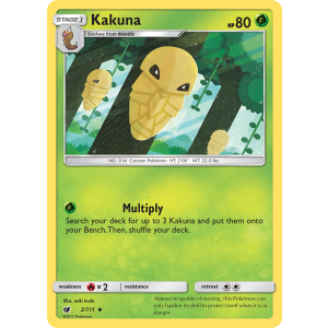 Kakuna 2/111 Pokemon TCG Sun & Moon Crimson Invasion