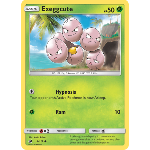 Exeggcute 4/111 Pokemon TCG Sun & Moon Crimson Invasion