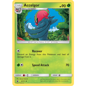 Accelgor 9/111 Pokemon TCG Sun & Moon Crimson Invasion