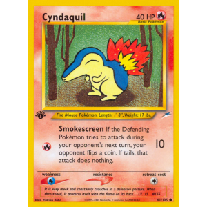 Cyndaquil 61/105 Pokemon TCG Neo Neo Destiny