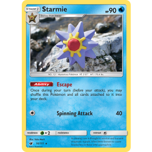 Starmie 16/111 Pokemon TCG Sun & Moon Crimson Invasion