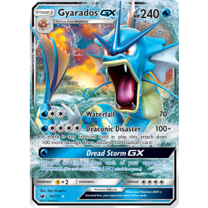 Rare Holo GX Gyarados-GX 18/111 Pokemon TCG Sun & Moon Crimson Invasion