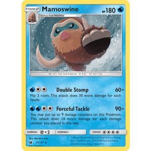 Mamoswine 21/111 Pokemon TCG Sun & Moon Crimson Invasion