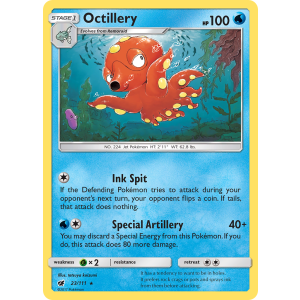 Octillery 23/111 Pokemon TCG Sun & Moon Crimson Invasion