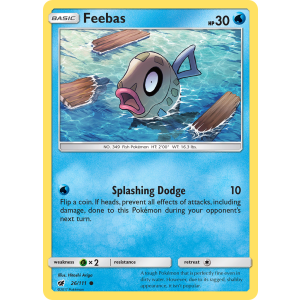 Feebas 26/111 Pokemon TCG Sun & Moon Crimson Invasion