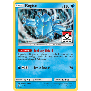 Rare Holo Regice 28/111 Pokemon TCG Sun & Moon Crimson Invasion