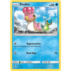 Shellos 29/111 Pokemon TCG Sun & Moon Crimson Invasion