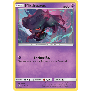 Misdreavus 39/111 Pokemon TCG Sun & Moon Crimson Invasion