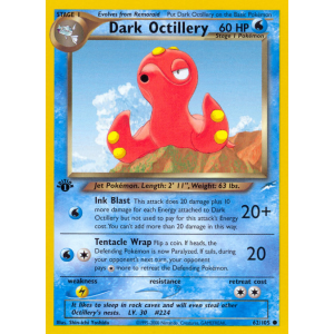 Dark Octillery 62/105 Pokemon TCG Neo Neo Destiny