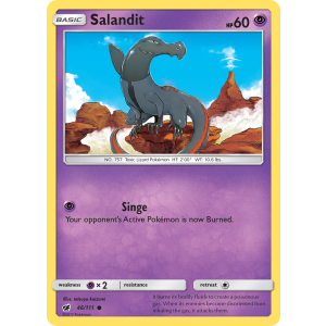 Salandit 46/111 Pokemon TCG Sun & Moon Crimson Invasion