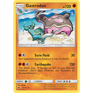 Gastrodon 54/111 Pokemon TCG Sun & Moon Crimson Invasion