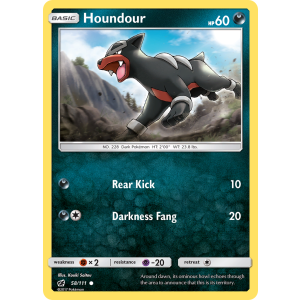 Houndour 58/111 Pokemon TCG Sun & Moon Crimson Invasion